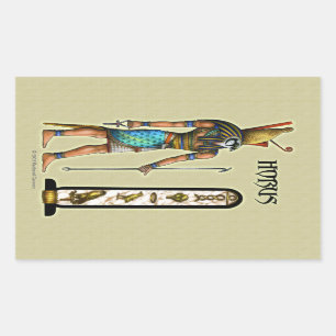 Adesivo Retangular Vinheta Retângulo Horus