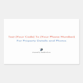 Adesivo Retangular Vinheta SMS RealBird