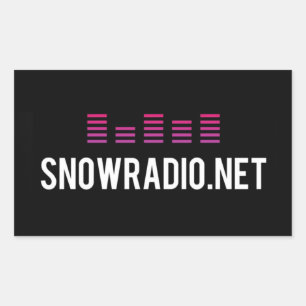 Adesivo Retangular Vinheta SNOWRADIO