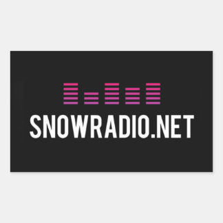 Adesivo Retangular Vinheta SNOWRADIO