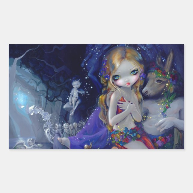 Adesivo Retangular Vinheta "Sonho de Uma Noite de Verão" (Frente)