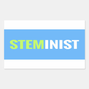 Adesivo Retangular Vinheta STEMinist - Retângulo
