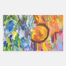 Adesivo Retangular Vinheta Sunset