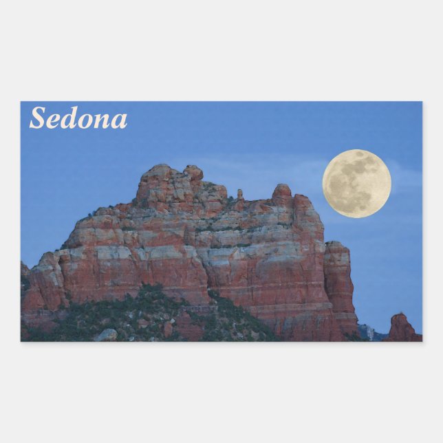 Adesivo Retangular Vinheta Supermoon (Frente)