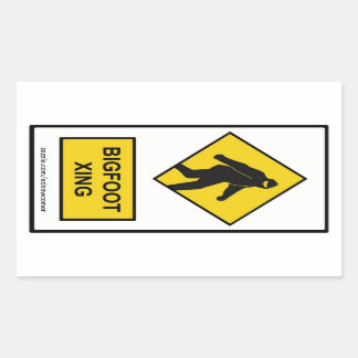 Adesivo Retangular Vinheta Xing (branco) Bigfoot