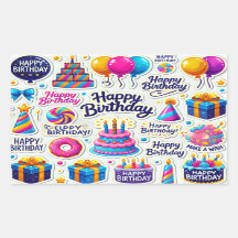 Vinhetas da esquerda feliz aniversário