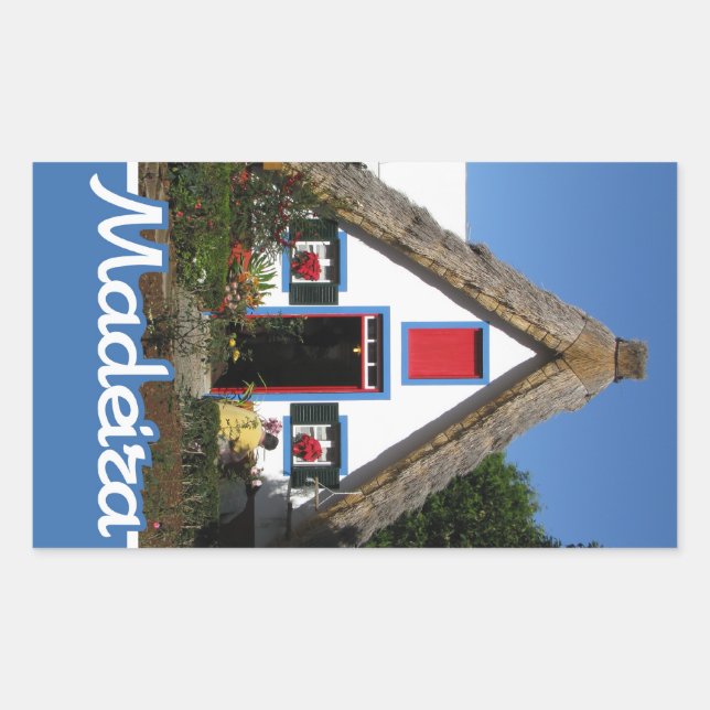 Adesivo Retangular Vinhetas da Madeira (Frente)