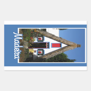 Adesivo Retangular Vinhetas da Madeira