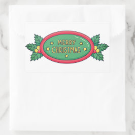 Adesivo Retangular Vinhetas de férias lindas