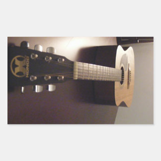 Adesivo Retangular vinhetas de guitarra