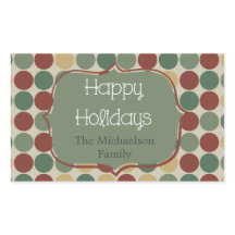 Vinhetas de Natal de Pontos Retro Grandes