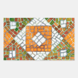 Adesivo Retangular Vinhetas de retângulo MOSAIC AUTUMN
