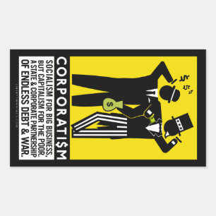 Adesivo Retangular Vinhetas do Corporativismo