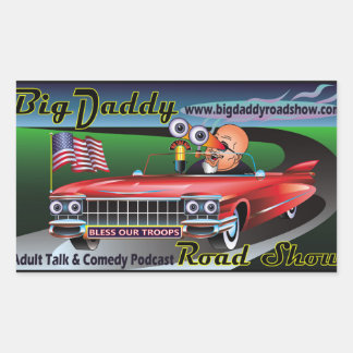 Adesivo Retangular Vinhetas do Pai Grande, Podcast!