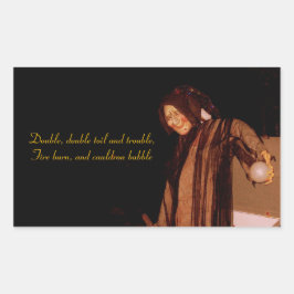 Adesivo Retangular Vinhetas Retangulares "A Bruxa"