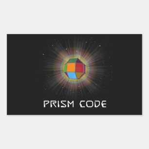 Adesivo Retangular Vinhetas retangulares, brilhante, OVNI PRISM de 4,