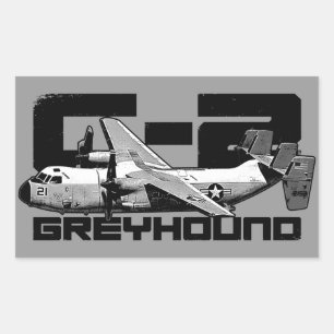Adesivo Retangular Vinhetas retangulares de C-2 Greyhound