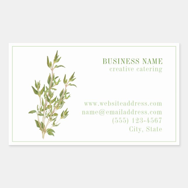 Adesivo Retangular Vinhetas retangulares de ID de iz FRESCO (Frente)