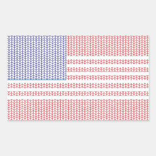 Adesivo Retangular Vinhetas retangulares do KNIT AMERICANO