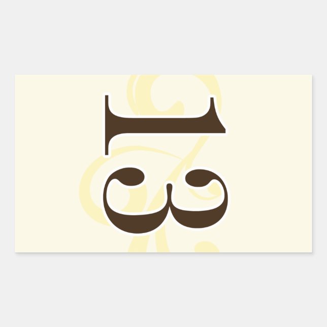 Adesivo Retangular Vinho Rótulo Número Vinhetas 13 (Frente)