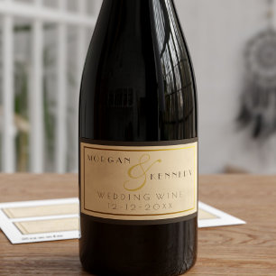 Adesivo Retangular Vintage 1920 Speakeasy DY Vinho De Casamento