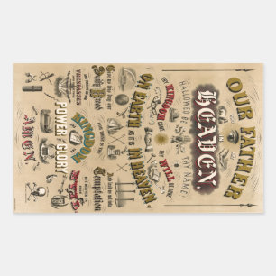 Adesivo Retangular Vintage do Senhor Vintage