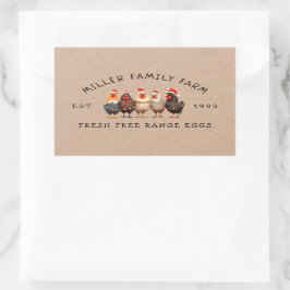 Adesivo Retangular Vintage Family Holiday Edition - Cartonagem de ovo