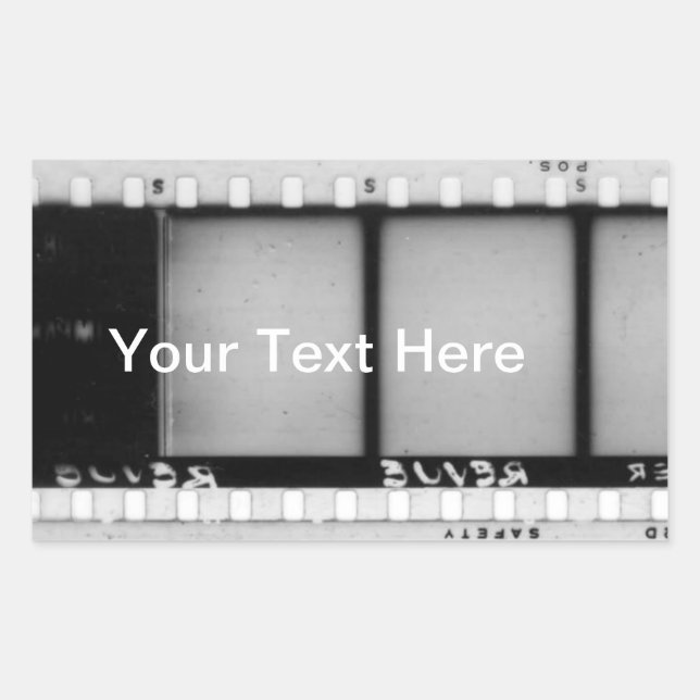 Adesivo Retangular Vintage Filmstrip Stickers (Frente)
