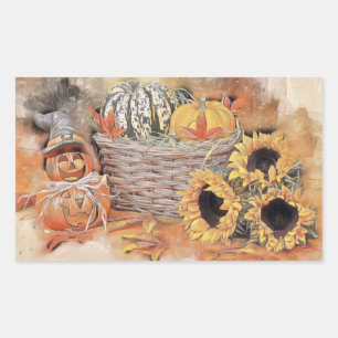 Adesivo Retangular Vintage Queda Bombas caem cores aquarela