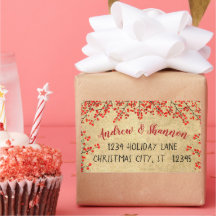 Vintage Red Berry Winter Greens