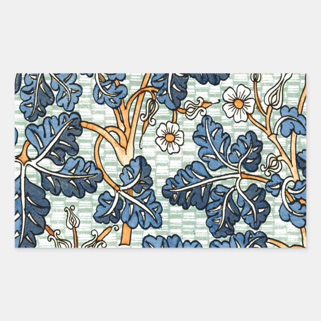 Adesivo Retangular Vintage Vine (Frente)