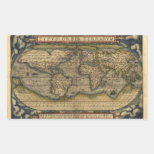 Vintage World Map Atlas Design histórico