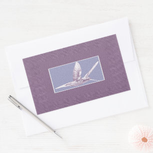 Adesivo Retangular Violet Hummingbird