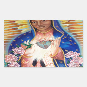 Adesivo Retangular Virgem Maria - Nossa Senhora de Guadalupe