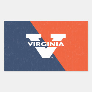 Adesivo Retangular Virginia Cavaliers Color Block