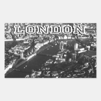 Adesivo Retangular Vista aérea de Londres