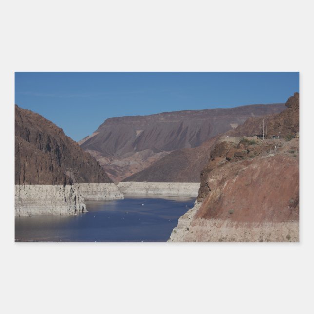 Adesivo Retangular Vista da barragem Hoover 2016 (Frente)