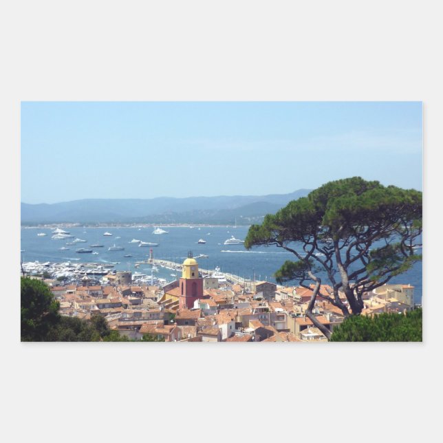 Adesivo Retangular Vista de Tropez da rua (Frente)