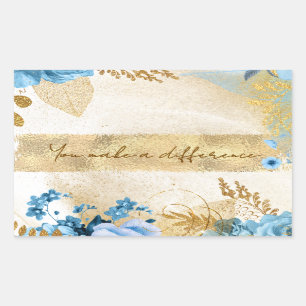 Adesivo Retangular Você faz a diferença