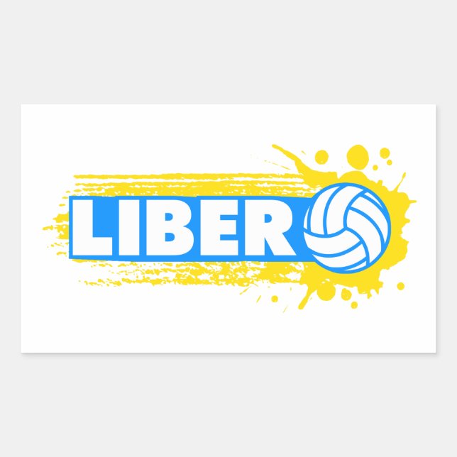 Adesivo Retangular Voleibol de Libero (Frente)