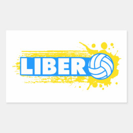 Adesivo Retangular Voleibol de Libero