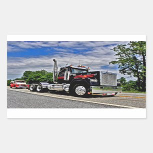 Adesivo Retangular Voltar aos Autocolantes Pretos