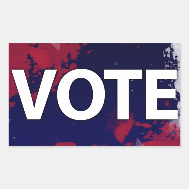Adesivo Retangular VOTAÇÃO Patriótica (Frente)