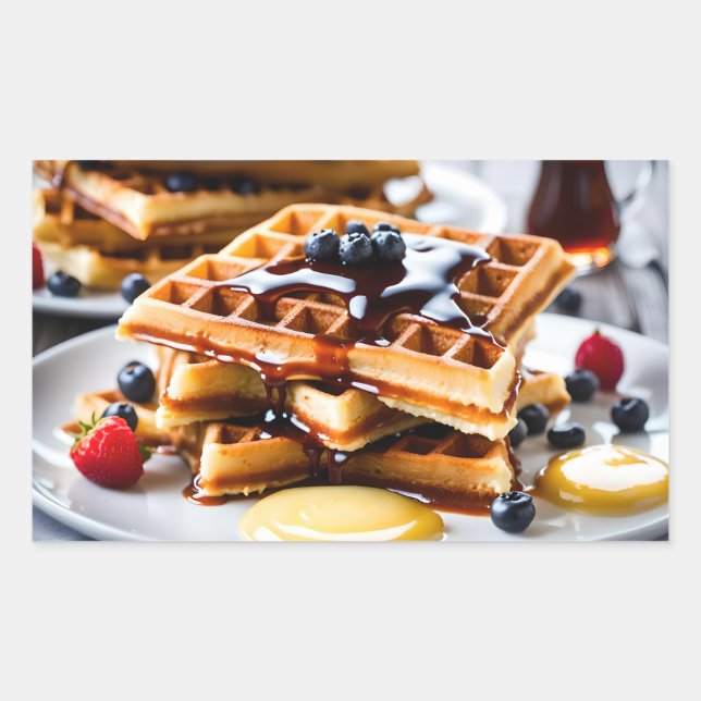 Adesivo Retangular Waffles (Frente)