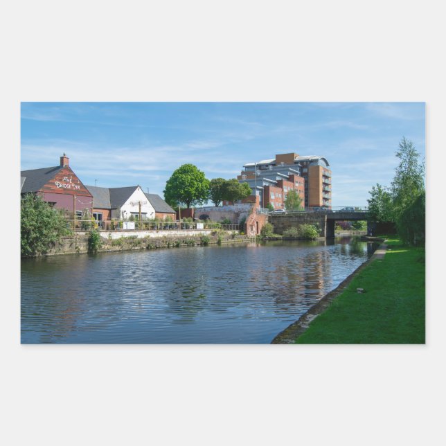 Adesivo Retangular Wakefield Canal Side: Pub Histórico e Apartamentos (Frente)