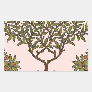 Adesivo Retangular Wallpaper Floral William Morris Tree Frieze
