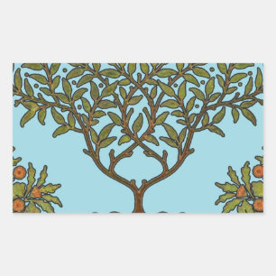 Adesivo Retangular Wallpaper Floral William Morris Tree Frieze