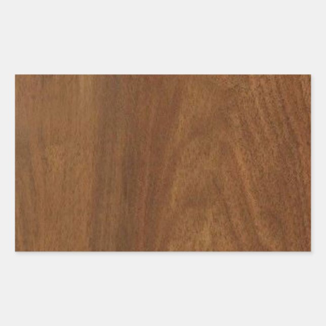 Adesivo Retangular WALNUT WOOD vazio de acabamento Americano Blanche  (Frente)