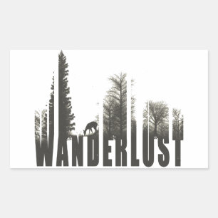 Adesivo Retangular Wanderlust
