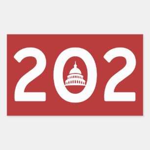 Adesivo Retangular Washington C.C. Orgulho